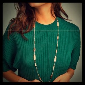 COPY - Claret Rose Gold Long Necklace In Blush Mix